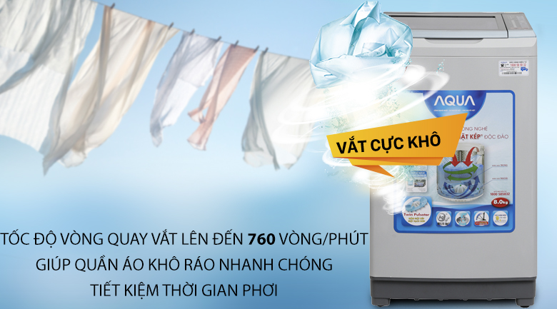 Máy giặt Aqua 8 kg AQW-W80AT H