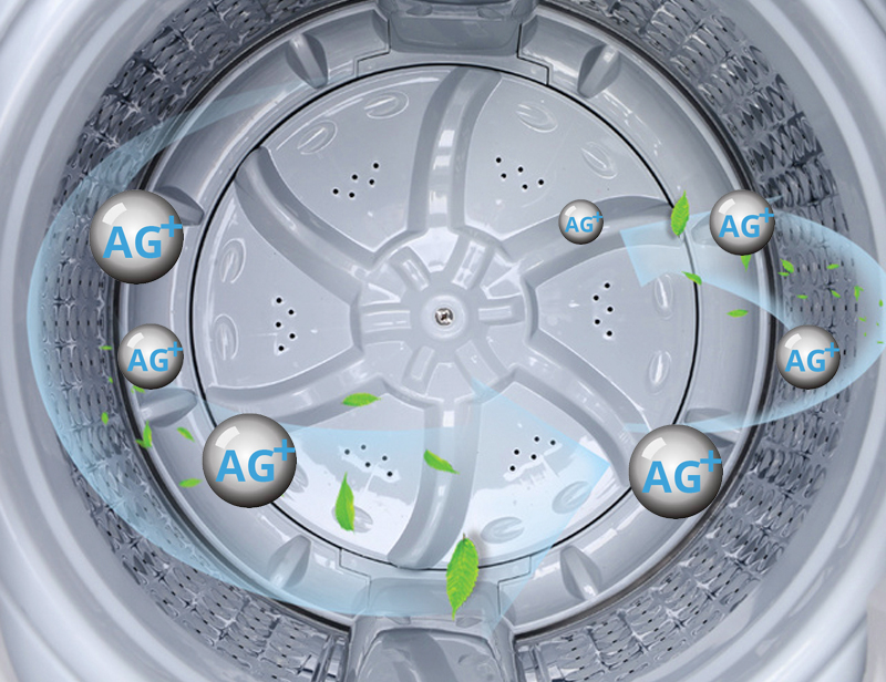 Mâm giặt kháng khuẩn - Máy giặt Aqua 8 kg AQW-W80AT H
