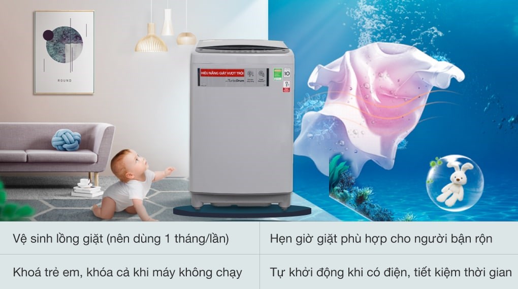 Máy giặt LG Inverter 9.5 kg T2395VS2M