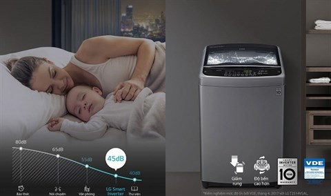 Công nghệ Smart Inverter giúp máy bền bỉ, giảm rung lắc