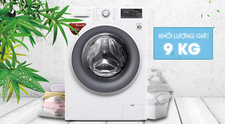 Káº¿t quáº£ hÃ¬nh áº£nh cho MÃY GIáº¶T 9KG LG FC1409S3W Lá»NG NGANG