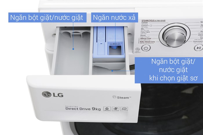 Máy giặt LG Inverter 9 kg FC1409S3W
