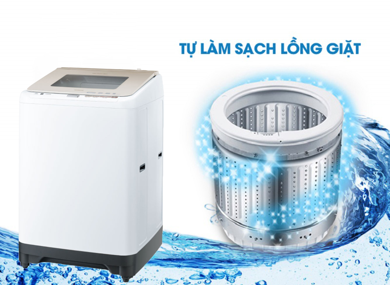 An toàn hơn với chức năng tự động vệ sinh lồng giặt An toàn hơn với chức năng tự động vệ sinh lồng giặt