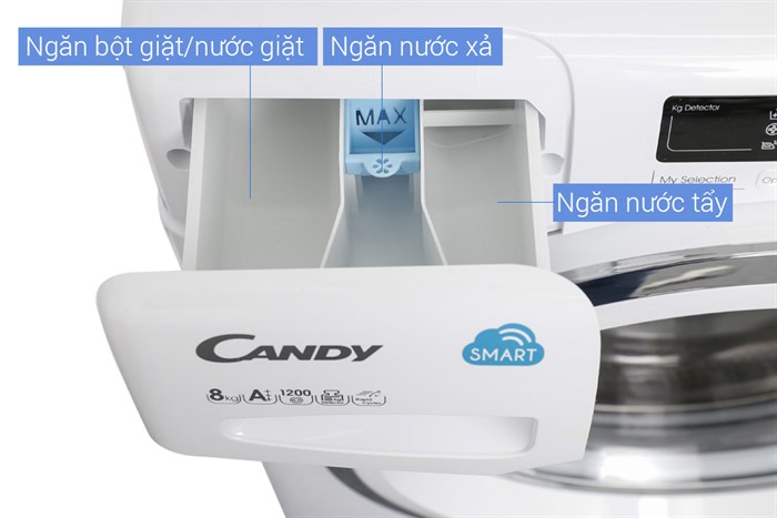 Máy giặt Candy 8 kg HCS 1282D3Q/1-S