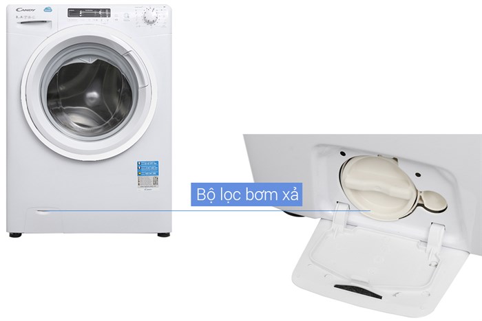 Máy giặt Candy 8 kg HCS 1282D3Q/1-S