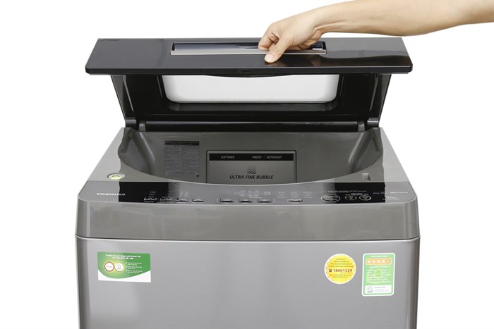 Máy giặt Toshiba Inverter 10 kg AW-DUH1100GV Màu Xám nhạt