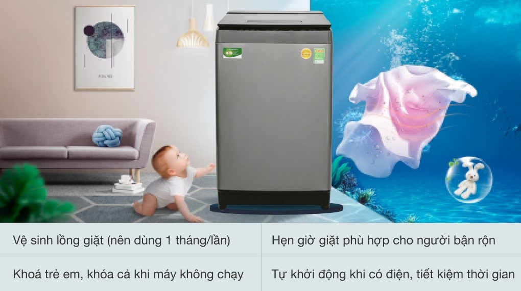 Máy giặt Toshiba Inverter 11 kg AW-DUH1200GV