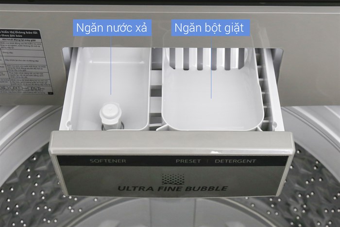 Máy giặt Toshiba Inverter 11 kg AW-DUH1200GV Màu Xám nhạt