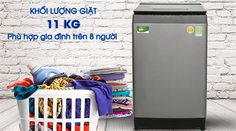 Máy giặt đời mới kiểu dáng sang trọng, bắt mắt