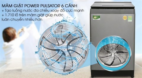 Trang bị mâm giặt Power Pulsator