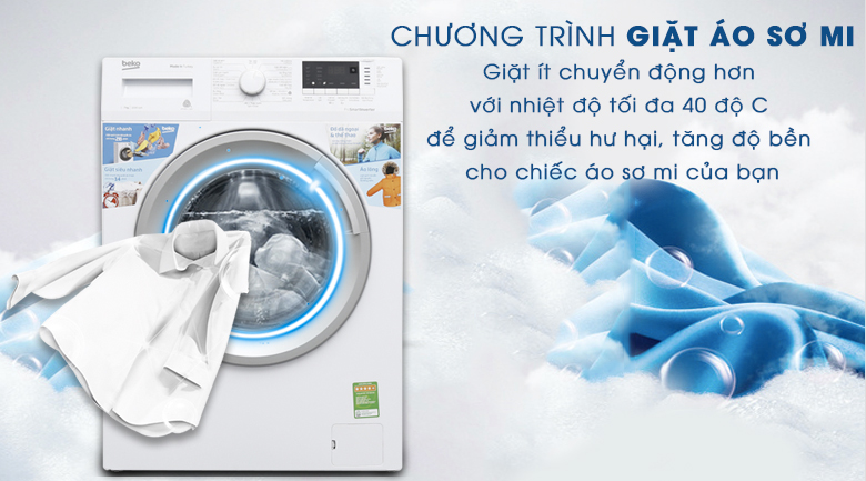 Máy giặt Beko Inverter 7 kg WTE 7512 XS0