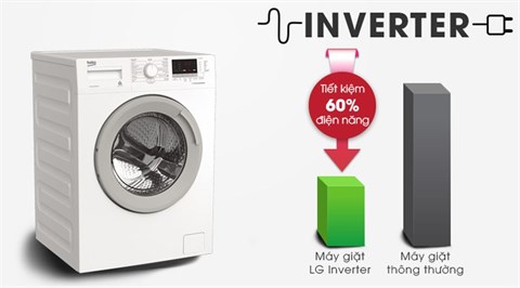 Prosmart Inverter - Máy giặt Beko Inverter 7 kg WTE 7512 XS0