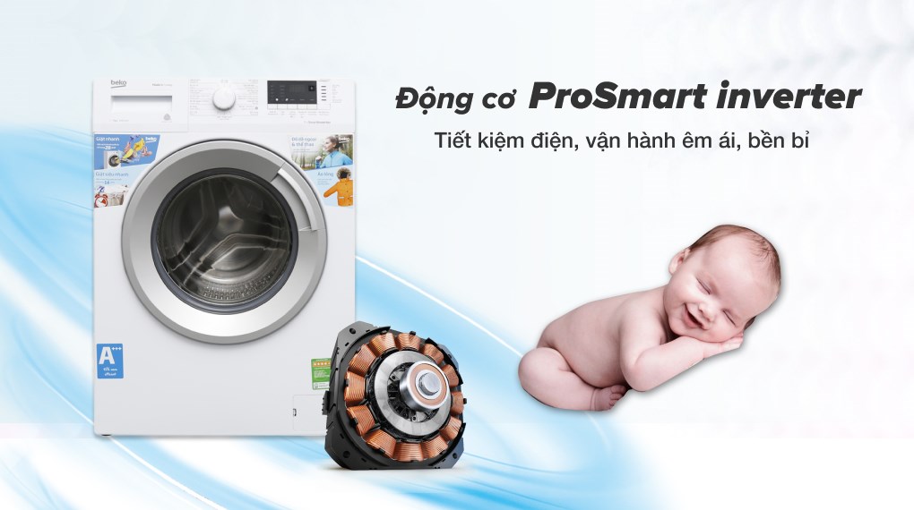 Máy giặt Beko Inverter 8 kg WTV 8512 XS0