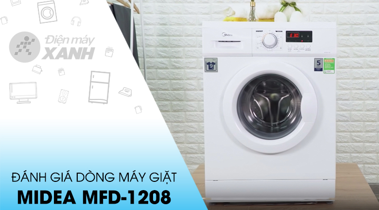 Máy giặt Midea 8 kg MFD80 - 1208