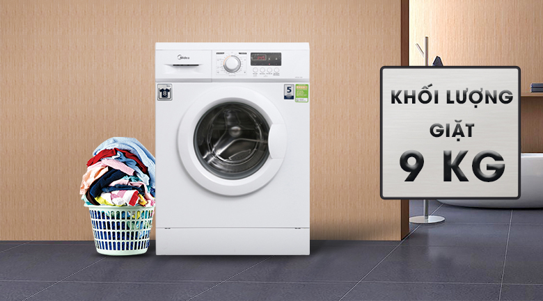 Khối lượng giặt - Máy giặt Midea 9 kg MFD90 -1208 Khối lượng giặt - Máy giặt Midea 9 kg MFD90 -1208