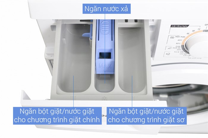 Máy giặt Midea 9 kg MFD90 -1208 Màu Trắng
