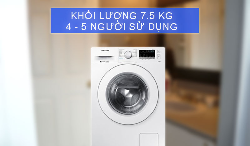 Máy giặt Samsung Inverter 7.5 kg WW75J42G0KW/SV