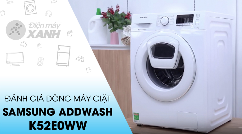 Máy giặt Samsung AddWash Inverter 7.5 kg WW75K52E0WW/SV
