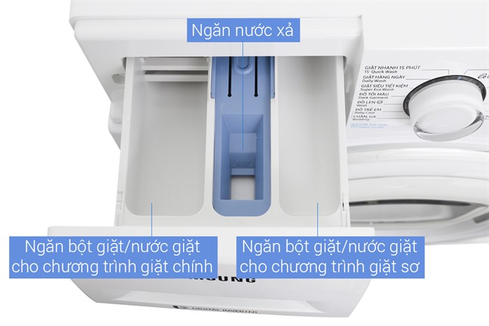 Máy giặt Samsung AddWash Inverter 7.5 kg WW75K52E0WW/SV Màu Trắng