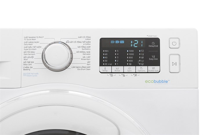 Máy giặt Samsung AddWash Inverter 7.5 kg WW75K52E0WW/SV Màu Trắng