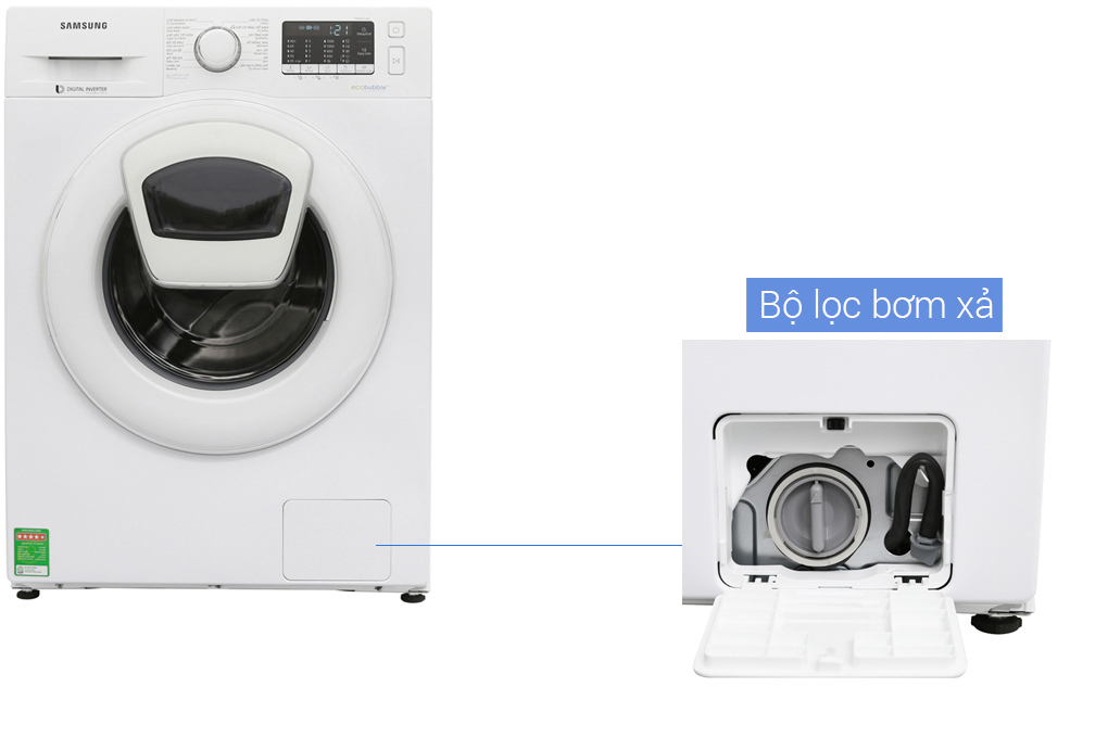 Máy giặt Samsung AddWash Inverter 7.5 kg WW75K52E0WW/SV Màu Trắng