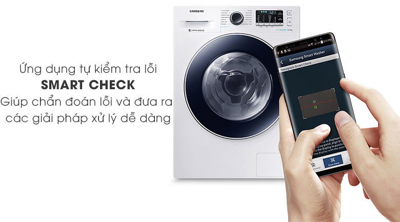Máy giặt Samsung Inverter 8 kg WW80J54E0BW/SV
