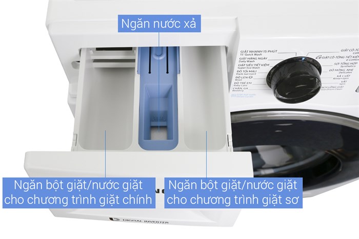 Máy giặt Samsung Inverter 8 kg WW80J54E0BW/SV Màu Trắng