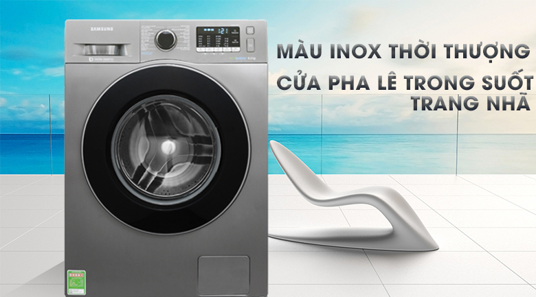 Máy giặt Samsung Inverter 8 kg WW80J54E0BX/SV hình 1