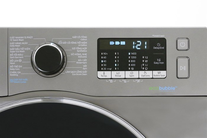 Máy giặt Samsung Inverter 8 kg WW80J54E0BX/SV Màu Inox