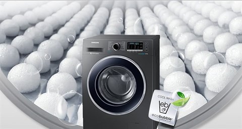 Giặt bong bóng Eco Bubble - Máy giặt Samsung Inverter 8 kg WW80J54E0BX/SV