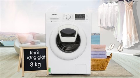 Máy giặt Samsung AddWash Inverter 8 kg WW80K52E0WW/SV