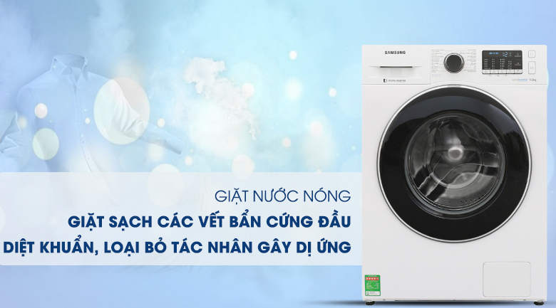 Máy giặt Samsung Inverter 9 kg WW90J54E0BW/SV