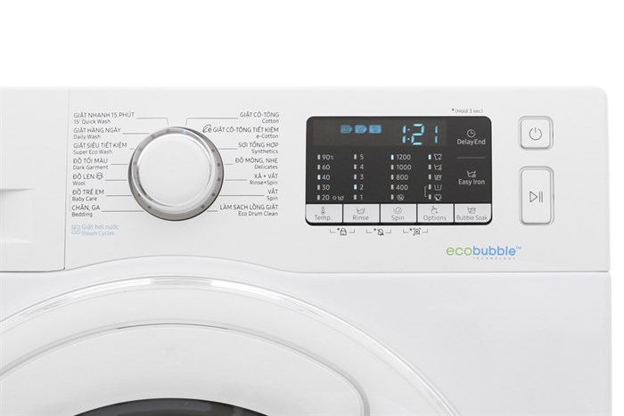 Máy giặt Samsung Inverter 9 kg WW90K52E0WW/SV Màu Trắng