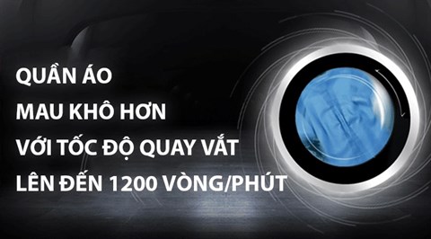 Quay vắt lên đến 1200 vòng/phút