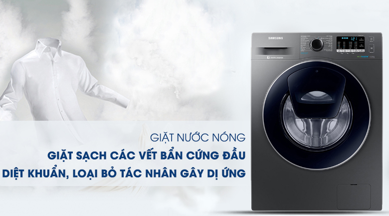 Máy giặt Samsung Addwash Inverter 9 kg WW90K54E0UX/SV