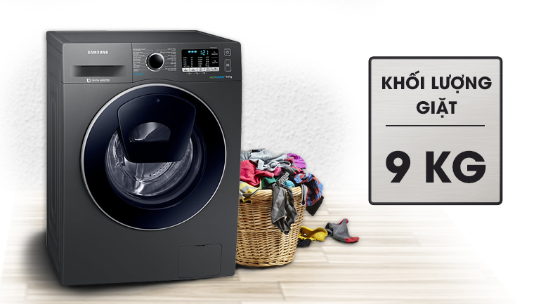 Khối lượng giặt 9 kg - Máy giặt Samsung Addwash Inverter 9 kg WW90K54E0UX/SV