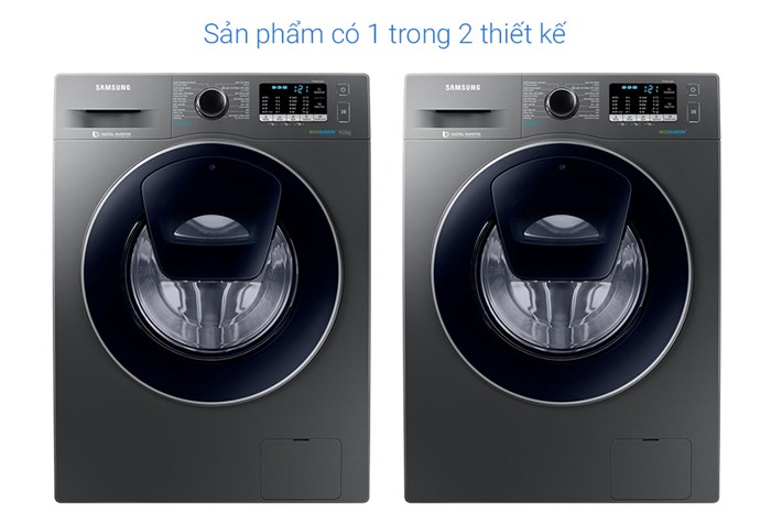 Máy giặt Samsung Addwash Inverter 9 kg WW90K54E0UX/SV Màu Đen