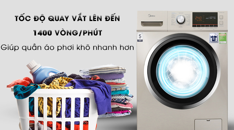Máy giặt Midea 8 kg MFC80-1401