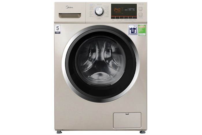 Máy giặt Midea 8 kg MFC80-1401 Màu Vàng đồng