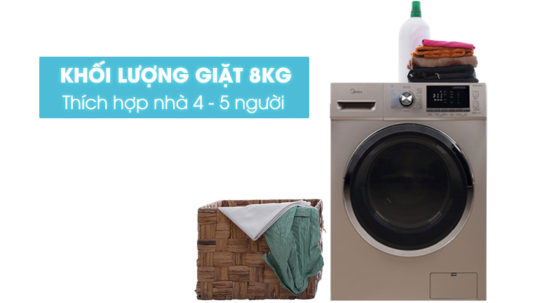 Máy giặt Midea 8 kg MFC80-1401