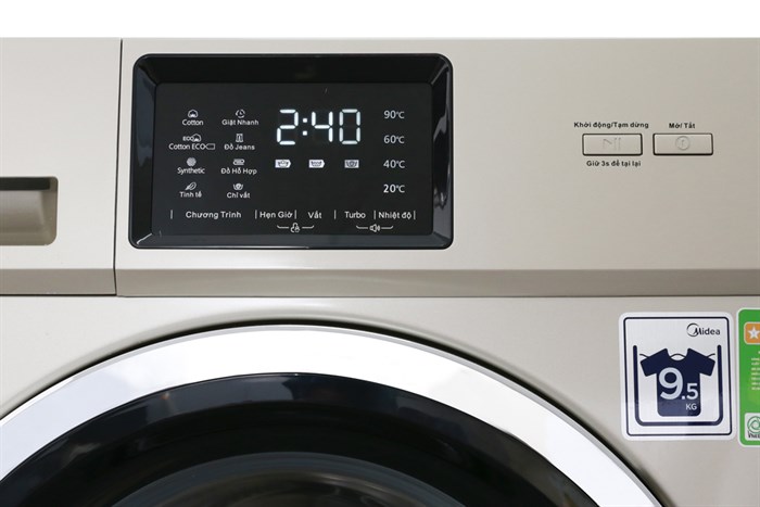 Máy giặt Midea Inverter 9.5 kg MFC95-1401IN Màu Vàng đồng