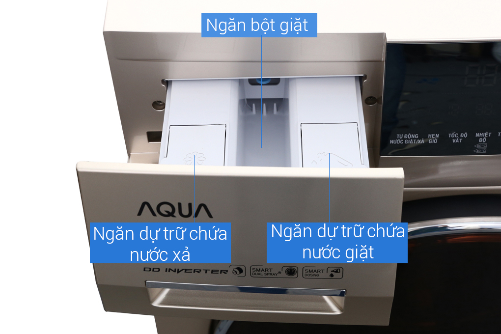 Máy giặt Aqua Inverter 8.5 kg AQD-DD850A (N2) Màu Vàng đồng