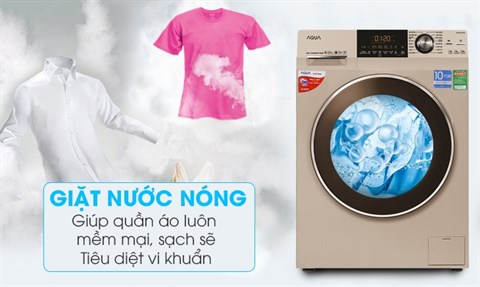tính năng giặt nước nóng diệt khuẩn - Máy giặt Aqua Inverter 8.5 kg AQD-DD850A (N2)