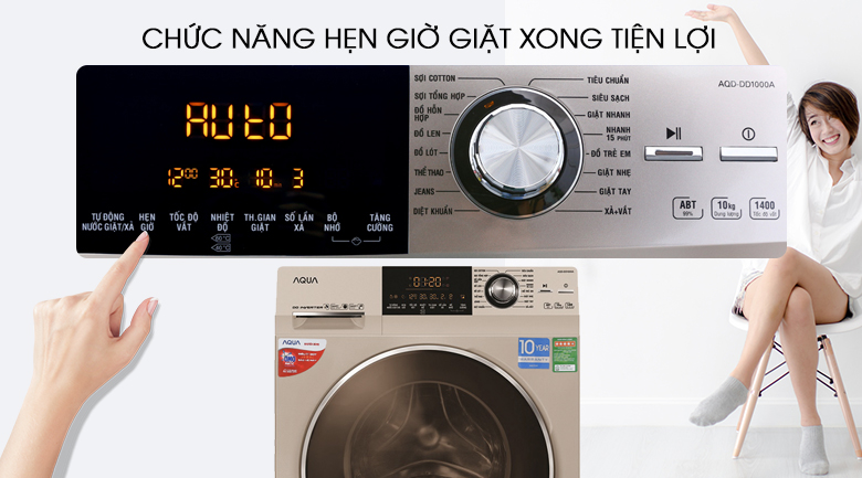 Máy giặt Aqua Inverter 10 kg AQD-DD1000A (N2)