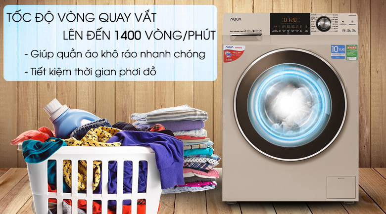 Máy giặt Aqua Inverter 10 kg AQD-DD1000A (N2)