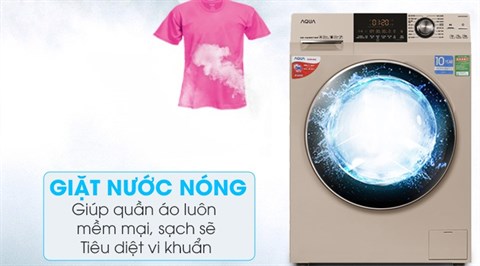 Giặt nước nóng diệt khuẩn - Máy giặt Aqua Inverter 10 kg AQD-DD1000A (N2)