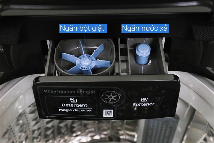 Máy giặt Samsung Inverter 16 kg WA16N6780CV/SV Màu Đen