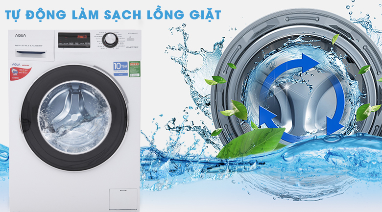 Máy giặt Aqua Inverter 8.5 kg AQD-A852ZT (W)