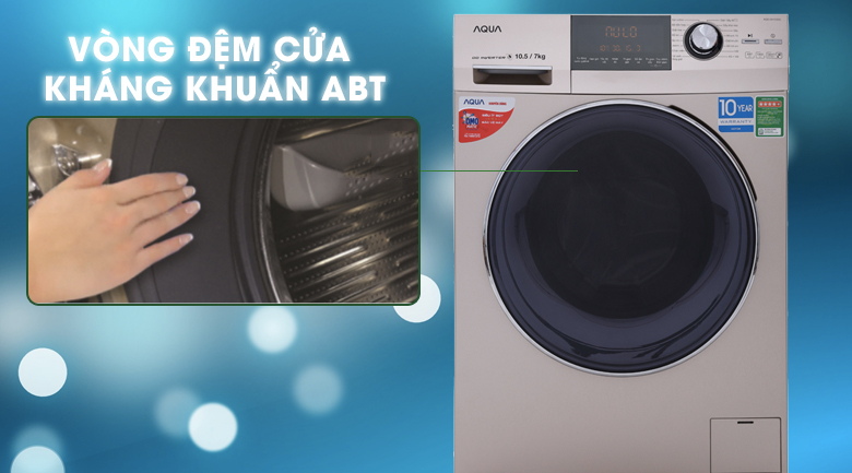 Máy giặt sấy Aqua Inverter 10.5Kg AQD-DH1050C N