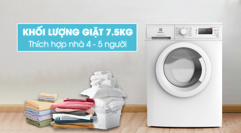 Máy giặt Electrolux Inverter 7.5 Kg EWF7525DGWA Máy giặt Electrolux Inverter 7.5 Kg EWF7525DGWA